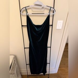 Jenny Yoo Velvet Saba Velvet Cowl Beck Midi Slip Dress